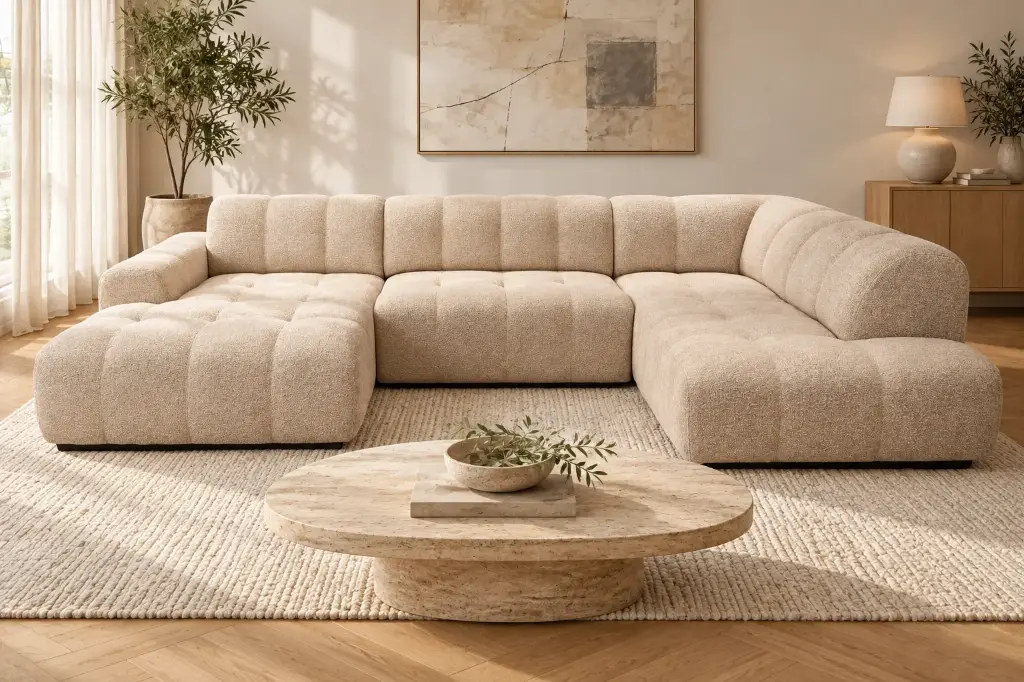 AURA Köşe Koltuk 185×363×210 cm – Lounge Sol