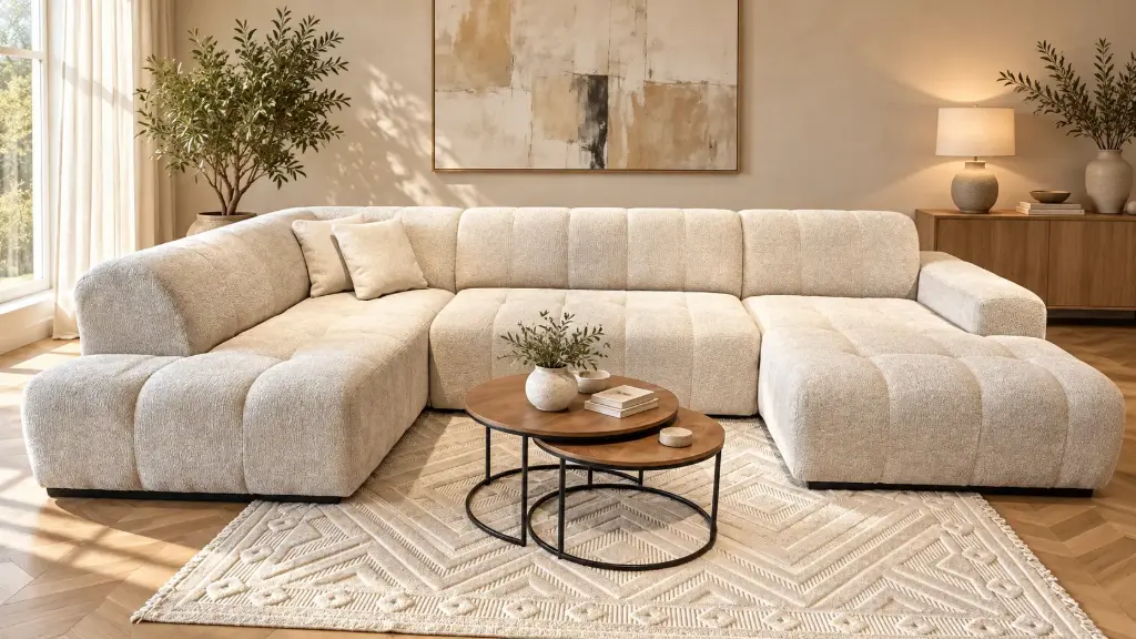 AURA Hoekbank 210 × 393 cm x 185 cm  – Lounge rechts