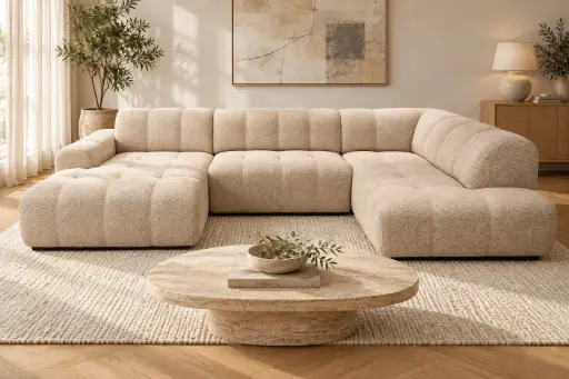 AURA Köşe Koltuk 185×393×210 cm – Lounge Sol